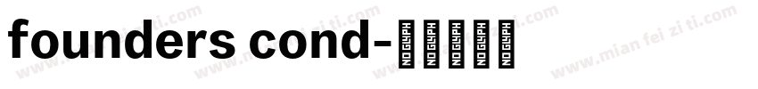 founders cond字体转换